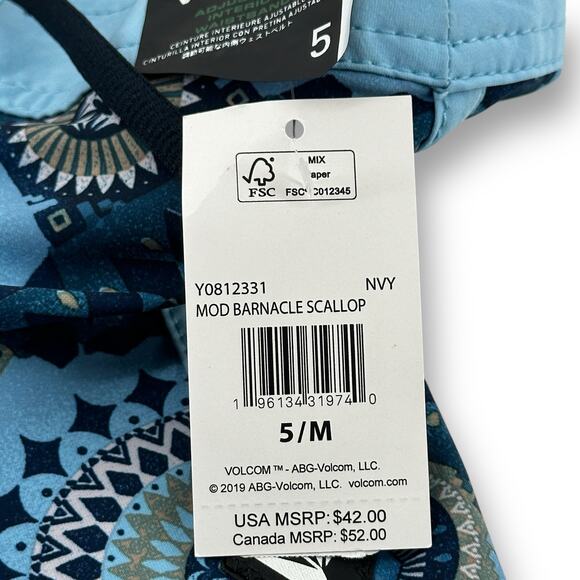 Volcom Mod Barnacle Medallion Scallop Print Board Shorts Little Boys Size 5 Med - Picture 7 of 7